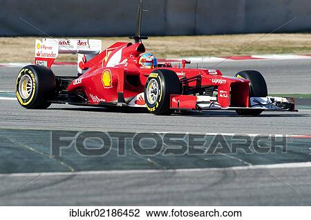 Fernando Alonso, SPA, Ferrari F2012, Formula 1 testing sessions, 21–24/2/2012, at the Circuit de Catalunya, Barcelona, Spain, Europe View Large Photo Image Stock Image - Fernando Alonso, SPA, Ferrari F2012, Formula 1 testing sessions, 21–24/2/2012, at the Circuit de Catalunya, Barcelona, Spain, Europe. Fotosearch