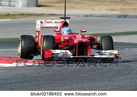 Fernando Alonso, SPA, Ferrari F2012, Formula 1 testing sessions, 21–24/2/2012, at the Circuit de Catalunya, Barcelona, Spain, Europe View Large Photo Image Stock Image - Fernando Alonso, SPA, Ferrari F2012, Formula 1 testing sessions, 21–24/2/2012, at the Circuit de Catalunya, Barcelona, Spain, Europe. Fotosearch