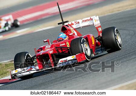 Fernando Alonso, SPA, Ferrari F2012, Formula 1 testing sessions, 21–24/2/2012, at the Circuit de Catalunya, Barcelona, Spain, Europe View Large Photo Image Stock Photo - Fernando Alonso, SPA, Ferrari F2012, Formula 1 testing sessions, 21–24/2/2012, at the Circuit de Catalunya, Barcelona, Spain, Europe. Fotosearch