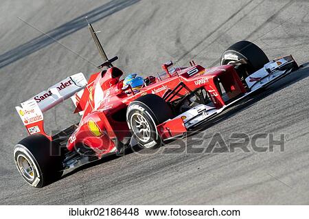 Fernando Alonso, SPA, Ferrari F2012, Formula 1 testing sessions, 21–24/2/2012, at the Circuit de Catalunya, Barcelona, Spain, Europe View Large Photo Image Stock Photo - Fernando Alonso, SPA, Ferrari F2012, Formula 1 testing sessions, 21–24/2/2012, at the Circuit de Catalunya, Barcelona, Spain, Europe. Fotosearch