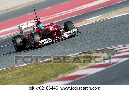 Fernando Alonso, SPA, Ferrari F2012, Formula 1 testing sessions, 21–24/2/2012, at the Circuit de Catalunya, Barcelona, Spain, Europe View Large Photo Image Stock Photograph - Fernando Alonso, SPA, Ferrari F2012, Formula 1 testing sessions, 21–24/2/2012, at the Circuit de Catalunya, Barcelona, Spain, Europe. Fotosearch