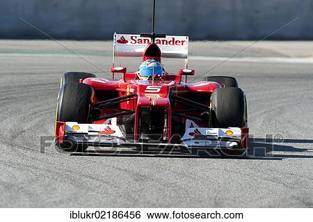 Fernando Alonso, SPA, Ferrari F2012, Formula 1 testing sessions, 21–24/2/2012, at the Circuit de Catalunya, Barcelona, Spain, Europe View Large Photo Image Stock Photograph - Fernando Alonso, SPA, Ferrari F2012, Formula 1 testing sessions, 21–24/2/2012, at the Circuit de Catalunya, Barcelona, Spain, Europe. Fotosearch