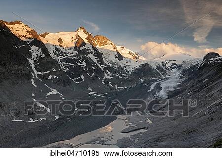 First morning light at the Grossglockner, Hohe Tauern, Pasterze, Carinthia, Austria, Europe View Large Photo Image Stock Photography - First morning light at the Grossglockner, Hohe Tauern, Pasterze, Carinthia, Austria, Europe. Fotosearch
