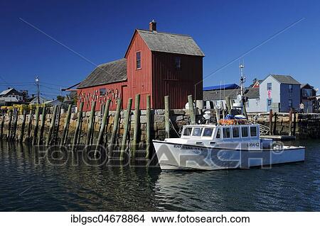 Fishing shack at Bradley Wharf, Rockport Habour, Rockport, Massachusetts, USA, North America View Large Photo Image Picture - Fishing shack at Bradley Wharf, Rockport Habour, Rockport, Massachusetts, USA, North America. Fotosearch