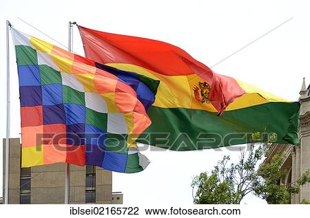 Flag of Bolivia, La Paz, Bolivia, South America View Large Photo Image Stock Image - Flag of Bolivia, La Paz, Bolivia, South America. Fotosearch