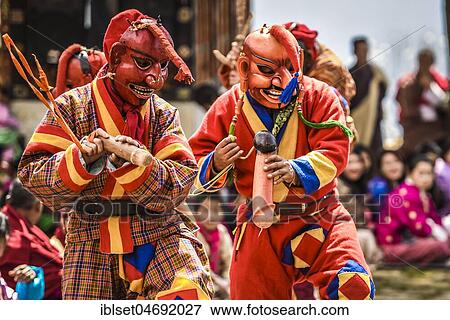 Fools, jesters with phallus symbol at the mask dance, religious Tsechu monastery festival, Gasa district Tshechu Festival, Gasa, Himalaya region, Kingdom of Bhutan View Large Photo Image Stock Photo - Fools, jesters with phallus symbol at the mask dance, religious Tsechu monastery festival, Gasa district Tshechu Festival, Gasa, Himalaya region, Kingdom of Bhutan. Fotosearch