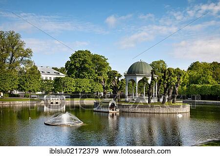 Fountain and pavilion in the park of Kadriorg Palace, Catherinethal, Catherine's Valley, Tallinn, Estonia, Baltic States, Northern Europe, Europe View Large Photo Image Stock Photo - Fountain and pavilion in the park of Kadriorg Palace, Catherinethal, Catherine's Valley, Tallinn, Estonia, Baltic States, Northern Europe, Europe. Fotosearch