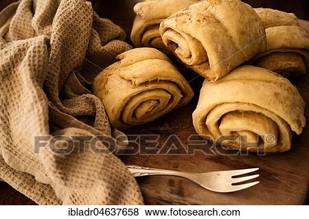 Freshly baked cinnamon buns, food still-life, studio shot View Large Photo Image Stock Photo - Freshly baked cinnamon buns, food still-life, studio shot. Fotosearch
