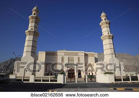 Friday Mosque of al-Khasab, Khasab, in the Omani enclave of Musandam, Oman, Middle East, Asia View Large Photo Image Stock Photograph - Friday Mosque of al-Khasab, Khasab, in the Omani enclave of Musandam, Oman, Middle East, Asia. Fotosearch