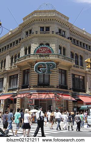 Stock Image - Galerias Pacifico shopping center, corner of Florida and Cordoba, Buenos Aires, Argentina, South America. Fotosearch