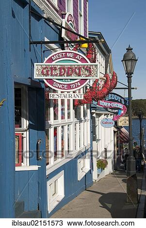 Stock Image - Geddy's Lobster Restaurant, Bar Harbor, Maine, New England, USA, North America, America, North America. Fotosearch