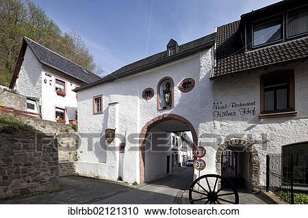 Stock Image - Georgstor, Georges Gate, Blankenheim, Eifel, North Rhine-Westphalia, Germany, Europe, PublicGround, Europe. Fotosearch