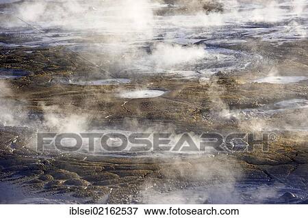 Geysers with water vapour, Uyuni, Bolivia, South America View Large Photo Image Stock Photo - Geysers with water vapour, Uyuni, Bolivia, South America. Fotosearch