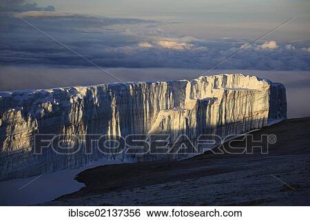 Glacier on Mount Kilimanjaro, Tanzania, Africa View Large Photo Image Stock Photograph - Glacier on Mount Kilimanjaro, Tanzania, Africa. Fotosearch