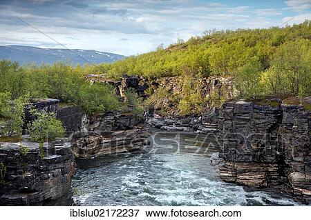 Gorge, Abiskojåkka, Abiskojakka river, Abisko National Park, Lapland, northern Sweden, Sweden, Scandinavia, Europe View Large Photo Image Stock Photo - Gorge, Abiskojåkka, Abiskojakka river, Abisko National Park, Lapland, northern Sweden, Sweden, Scandinavia, Europe. Fotosearch