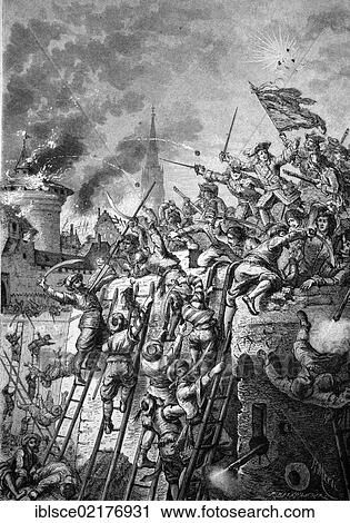 Graf Starkenberg defending Vienna against the Turks, historical engraving of 1883 View Large Photo Image Stock Image - Graf Starkenberg defending Vienna against the Turks, historical engraving of 1883. Fotosearch