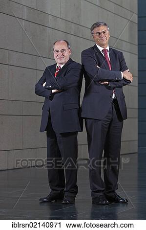 Stock Image - Gregor Gysi, chairman of Der Linken political party in Bundestag, left, and Wolfgang Bosbach, CDU, chairman of the Interior Committee of the Bundestag, Deutsche Bundestag, Berlin, Germany, Europe. Fotosearch