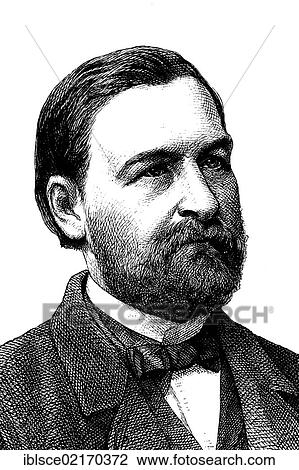 Stock Image - Gull, Joseph, born 1819, member of parliament, Transylvania, historical engraving, 1883. Fotosearch