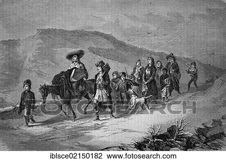 Gypsy funeral in Transylvania, Romania, historical woodcut, circa 1870, Europe View Large Photo Image Stock Image - Gypsy funeral in Transylvania, Romania, historical woodcut, circa 1870, Europe. Fotosearch
