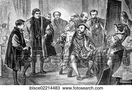 Hans Holbein the Younger, a German painter, 1497 - 1553, in front of Henry VIII of England, historical wood engraving, circa 1888 View Large Photo Image Stock Image - Hans Holbein the Younger, a German painter, 1497 - 1553, in front of Henry VIII of England, historical wood engraving, circa 1888. Fotosearch