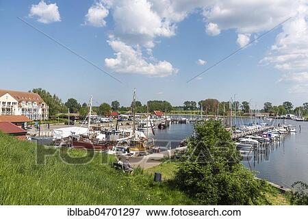 Stock Photo - Harbour, Kirchdorf, Poel Island, Mecklenburg-Western Pomerania, Germany, Europe. Fotosearch
