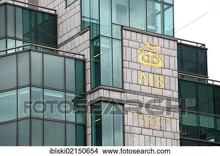 Headquarters of the Allied Irish Bank, AIB, on the River Liffey in the financial district in Dublin, Ireland, Europe View Large Photo Image Picture - Headquarters of the Allied Irish Bank, AIB, on the River Liffey in the financial district in Dublin, Ireland, Europe. Fotosearch