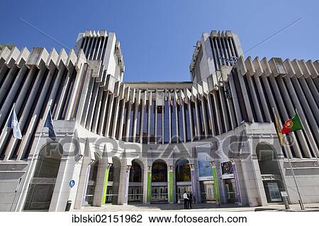 Stock Image - Headquarters of the largest Portuguese bank CGD, Caixa Geral de Depósitos, in Lisbon, Portugal, Europe. Fotosearch