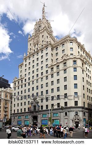 Headquarters of the Spanish telecommunications company Telefonica, Madrid, Spain, Europe View Large Photo Image Stock Image - Headquarters of the Spanish telecommunications company Telefonica, Madrid, Spain, Europe. Fotosearch