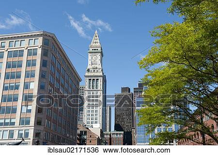 High-rise tower, Custom House Tower, Marriott's Custom House Hotel, Financial District, view from Quincy Market, Boston, Massachusetts, New England, USA, North America, America, North America View Large Photo Image Stock Photograph - High-rise tower, Custom House Tower, Marriott's Custom House Hotel, Financial District, view from Quincy Market, Boston, Massachusetts, New England, USA, North America, America, North America. Fotosearch