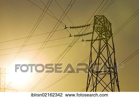 High voltage electricity pylon in the evening sun, American Canyon, California, USA, North America View Large Photo Image Stock Image - High voltage electricity pylon in the evening sun, American Canyon, California, USA, North America. Fotosearch