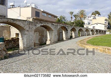 Historic aqueduct in Peseos Street, Nicosia, Cyprus, Europe View Large Photo Image Stock Image - Historic aqueduct in Peseos Street, Nicosia, Cyprus, Europe. Fotosearch