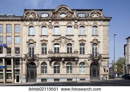 Stock Image - Historic commercial building, Theaterstrasse, Aachen, North Rhine-Westphalia, Germany, Europe, PublicGround, Europe. Fotosearch