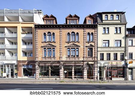 Historic commercial buildings, Bahnhofstrasse, Eisenach, Thuringia, Germany, Europe, PublicGround, Europe View Large Photo Image Stock Photography - Historic commercial buildings, Bahnhofstrasse, Eisenach, Thuringia, Germany, Europe, PublicGround, Europe. Fotosearch