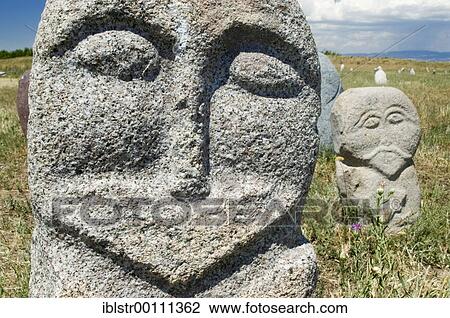 Historic grave stone, balbal, in Balasagun, silk road, Kyrgyzstan, Asia View Large Photo Image Stock Image - Historic grave stone, balbal, in Balasagun, silk road, Kyrgyzstan, Asia. Fotosearch