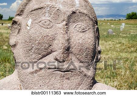 Historic grave stone, balbal, in Balasagun, silk road, Kyrgyzstan, Asia View Large Photo Image Stock Image - Historic grave stone, balbal, in Balasagun, silk road, Kyrgyzstan, Asia. Fotosearch