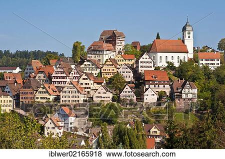 Historic town centre of Altensteig, Black Forest, Baden-Wuerttemberg, Germany, Europe View Large Photo Image Stock Photo - Historic town centre of Altensteig, Black Forest, Baden-Wuerttemberg, Germany, Europe. Fotosearch