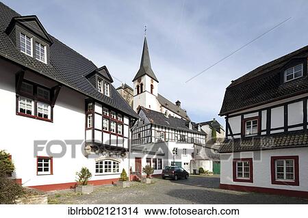 Historic town centre of Blankenheim, Church of the Assumption of Mary, Blankenheim, Eifel, North Rhine-Westphalia, Germany, Europe, PublicGround, Europe View Large Photo Image Picture - Historic town centre of Blankenheim, Church of the Assumption of Mary, Blankenheim, Eifel, North Rhine-Westphalia, Germany, Europe, PublicGround, Europe. Fotosearch