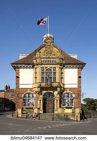 Historic town hall in centre of Marlborough, Wiltshire, England, United Kingdom, Europe View Large Photo Image Stock Photo - Historic town hall in centre of Marlborough, Wiltshire, England, United Kingdom, Europe. Fotosearch