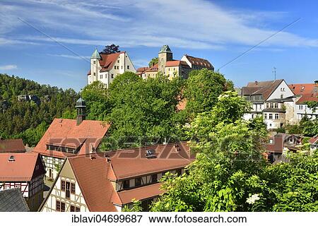 Hohnstein Castle and City, Saxon Switzerland, Saxony, Germany, Europe View Large Photo Image Stock Photo - Hohnstein Castle and City, Saxon Switzerland, Saxony, Germany, Europe. Fotosearch