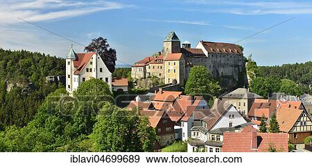 Hohnstein Castle and City, Saxon Switzerland, Saxony, Germany, Europe View Large Photo Image Stock Photo - Hohnstein Castle and City, Saxon Switzerland, Saxony, Germany, Europe. Fotosearch