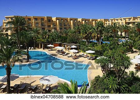 Stock Photo - Hotel complex, Hotel Kempinski, San Lawrenz, Gozo Island, Malta, Europe. Fotosearch