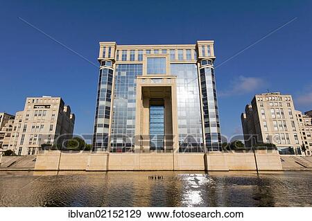 Hotel de Region, regional administrative offices headquarters, Antigone residential complex, 1979 -1983, by architect Ricard Bofill, Neoclassical style, Montpellier, Hérault, Languedoc-Roussillon, France, Europe View Large Photo Image Stock Photo - Hotel de Region, regional administrative offices headquarters, Antigone residential complex, 1979 -1983, by architect Ricard Bofill, Neoclassical style, Montpellier, Hérault, Languedoc-Roussillon, France, Europe. Fotosearch