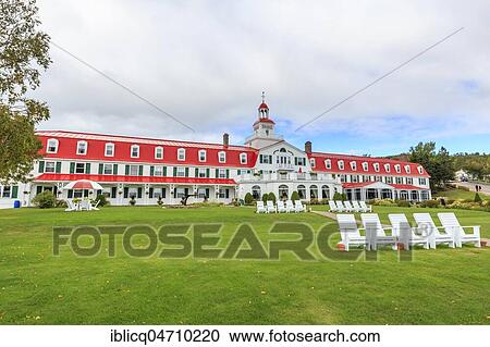 Hotel Tadoussac at the mouth of the Saguenay Fjord into the St. Lawrence River, Tadoussac, Québec Province, Canada, North America View Large Photo Image Stock Image - Hotel Tadoussac at the mouth of the Saguenay Fjord into the St. Lawrence River, Tadoussac, Québec Province, Canada, North America. Fotosearch
