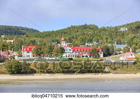 Hotel Tadoussac at the mouth of the Saguenay Fjord into the St. Lawrence River, Tadoussac, Québec Province, Canada, North America View Large Photo Image Stock Photography - Hotel Tadoussac at the mouth of the Saguenay Fjord into the St. Lawrence River, Tadoussac, Québec Province, Canada, North America. Fotosearch