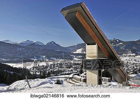 HS106 Normal Hill ski jump, Schattenbergschanze ski jumping hill, Erdinger Arena, Oberstdorf, Upper Allgaeu, Bavaria, Germany, Europe, PublicGround, Europe View Large Photo Image Stock Photograph - HS106 Normal Hill ski jump, Schattenbergschanze ski jumping hill, Erdinger Arena, Oberstdorf, Upper Allgaeu, Bavaria, Germany, Europe, PublicGround, Europe. Fotosearch