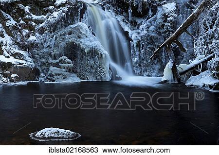 Icy waterfall in Falkau near Mt Feldberg, Black Forest, Baden-Wuerttemberg, Germany, Europe View Large Photo Image Stock Image - Icy waterfall in Falkau near Mt Feldberg, Black Forest, Baden-Wuerttemberg, Germany, Europe. Fotosearch