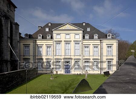 Stock Photo - Imperial Abbey of Kornelimuenster, art collection of NRW, Aachen, North Rhine-Westphalia, Germany, Europe, PublicGround, Europe. Fotosearch
