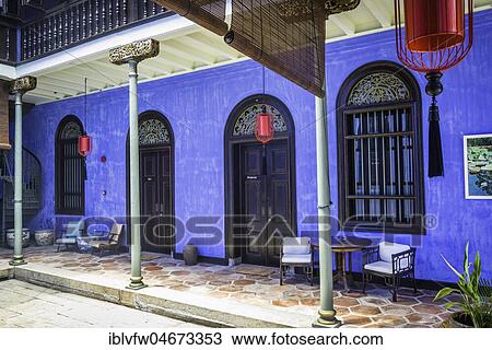 Interior Cheong Fatt Tze Mansion, blue villa, Leith Street in George Town, Penang, Malaysia, Asia View Large Photo Image Stock Image - Interior Cheong Fatt Tze Mansion, blue villa, Leith Street in George Town, Penang, Malaysia, Asia. Fotosearch