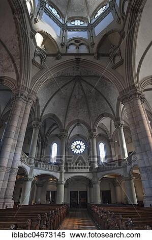 Stock Photography - Interior, dome vault, Lutheran parish church St. Lukas, also Lukaskirche, Munich, Upper Bavaria, Bavaria, Germany, Europe. Fotosearch