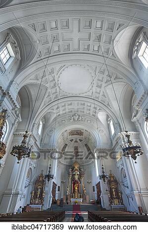 Interior, Parish Church St. Margaret, Margaretenkirche, Sendling, Munich, Upper Bavaria, Bavaria, Germany, Europe View Large Photo Image Stock Photo - Interior, Parish Church St. Margaret, Margaretenkirche, Sendling, Munich, Upper Bavaria, Bavaria, Germany, Europe. Fotosearch